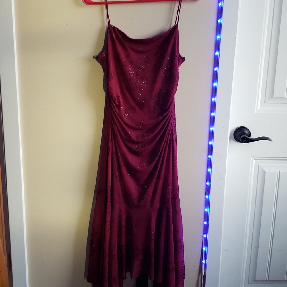 Burgundy dress